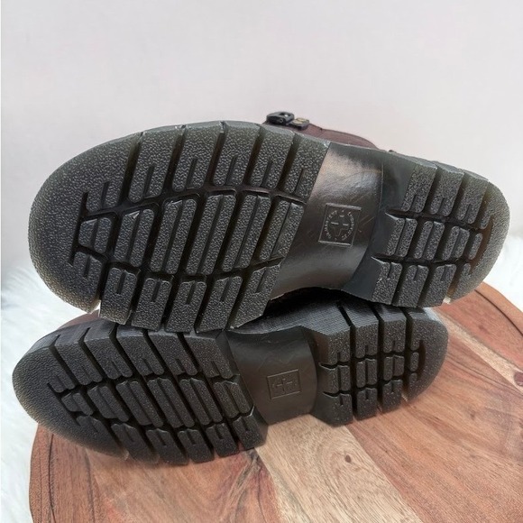 Dr Martens Woodard Boots Brown Leather Chunky Robust Sole Lace Up Size 7 M/ W 8 - Picture 8 of 9